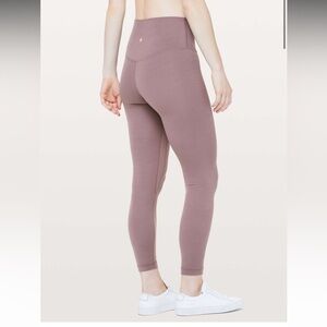 Lululemon Align Pant II *25" leggings Antique Bark mauve taupe nulu petite short